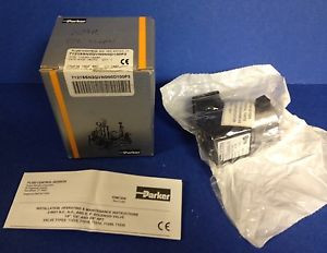 New Parker 5/32 Orifice Solenoid Valve Part # 71215SN2QVN0N0D100P3 ~ 110 PSI