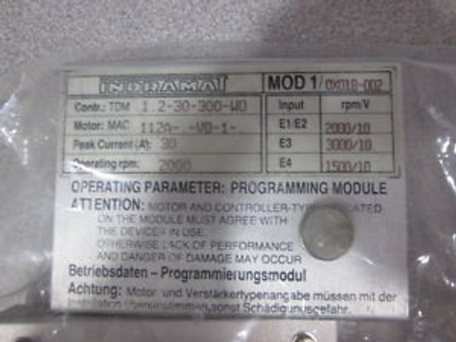 Indramat TDM1.2-30-300-W0 Power Supply Servo Controller MOD1/0X018-002