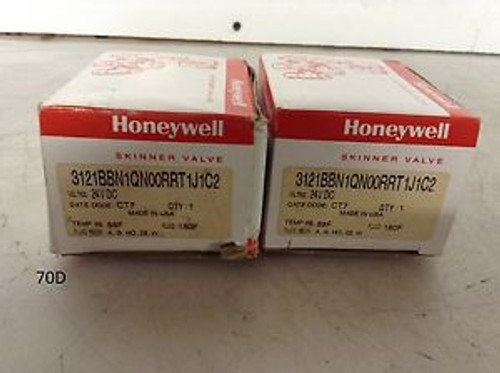 New Honeywell Skinner Direct Acting Solenoid Valve 3121BBN1QN00RRT1J1C2 Lot of 2