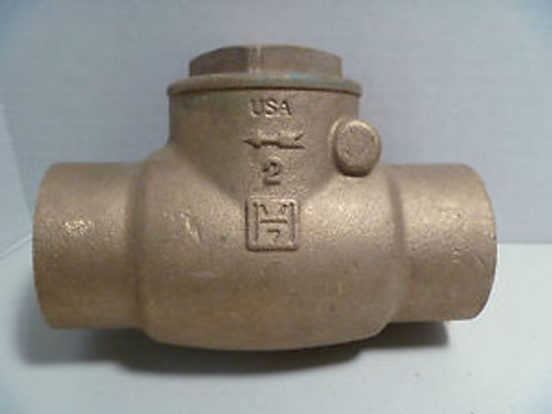 2 Milwaukee Swing Check Valve Sweat End Bronze 125S 200W NEW