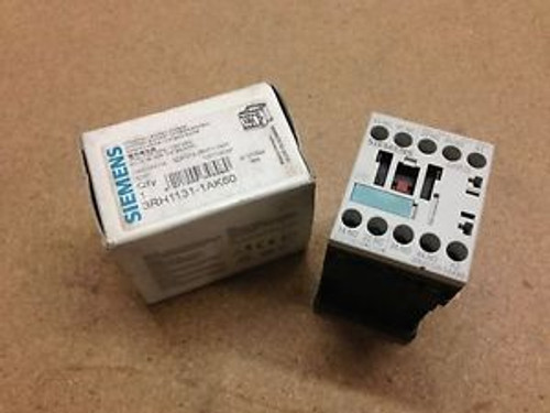 3RH1131-1AK60 Siemens Contactor 120V Coil New