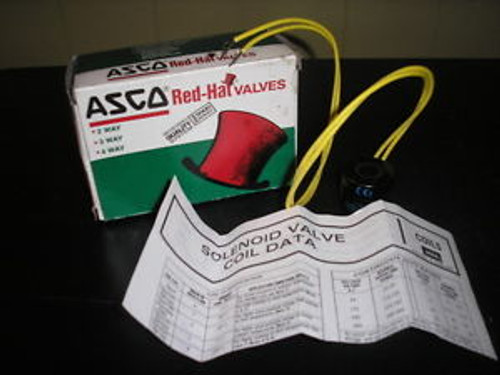 ASCO RED-HAT 222344-001-D SOLENOID VALVE COIL NEW IN BOX