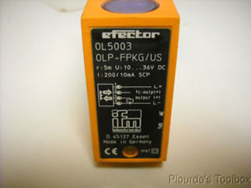 New IFM Efector OL5003 OLP-FPKG/US Sensor 10-36VDC PNP