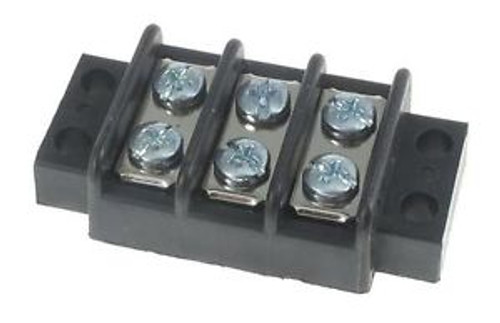 Barrier Terminal Blocks .438 CLOSED BOTM 3P screw terminal style (100 pieces)