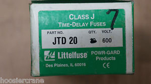 Littelfuse Box of Ten (10) Model # JTG-20 New Surplus in Box