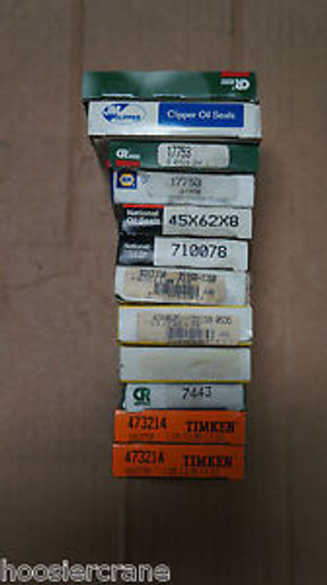 Assorted Oil Seals Lot of ( 12 ) New Surplus in Boxes
