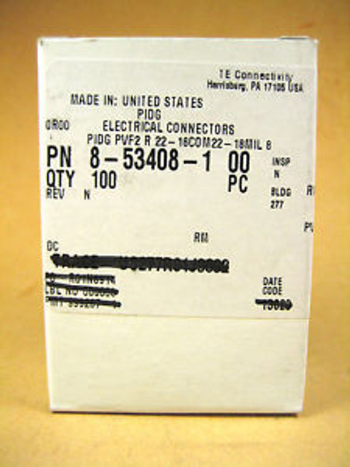 TE Connectivity -  8-53408-1 -  Electrical Connector 100pcs.