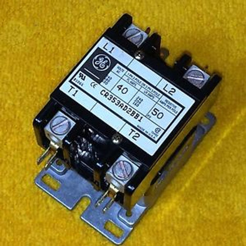 NEW GE CR353AD2BB1 40 AMP 2-POLE DEFINITE PURPOSE CONTACTOR 208/240 V COIL