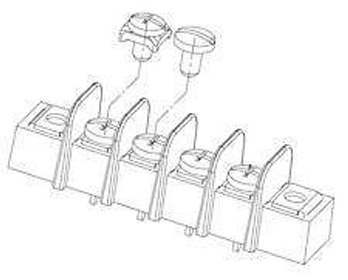 Barrier Terminal Blocks .375 PCB 3P PC terminal style (100 pieces)