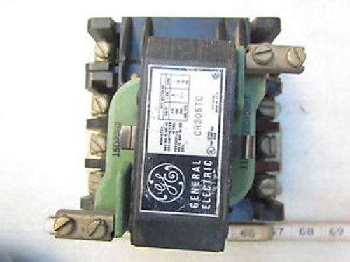 GE General Electric CR205T0 3P 50A 600V 120V Coil Contactor Used