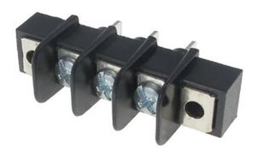 Barrier Terminal Blocks .375 PCB 3P SINGLE Quick connect style (100 pieces)
