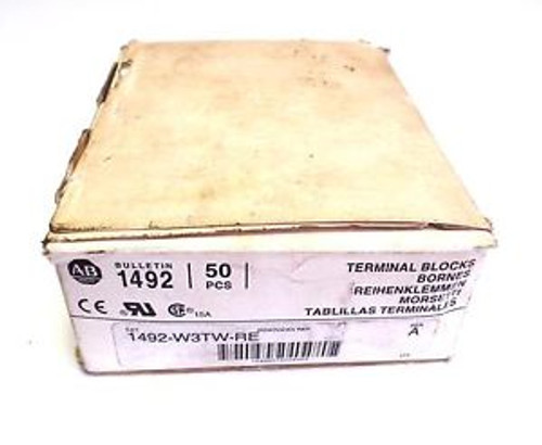 NEW ALLEN BRADLEY TERMINAL BLOCKS 1492-W3TW-RE (50PCS)