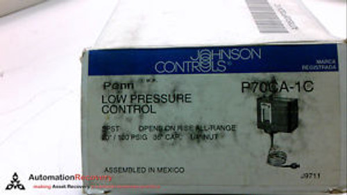 JOHNSON CONTROLS P70CA-1C SERIES P70/P72  LOW PRESSURE CONTROL NEW