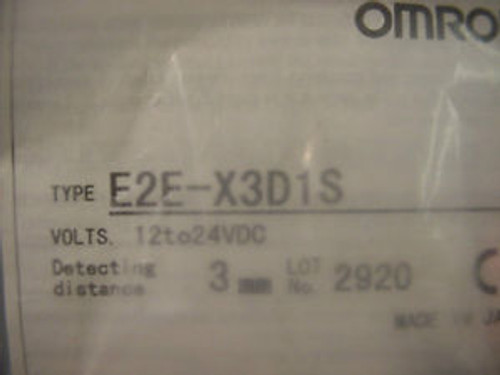 New New Omron E2E-X3D1S proximity switch