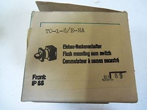 KLOCKNER MOELLER FLUSH MOUNTING CAM SWITCH T0-1-8/E-NA NEW IN BOX