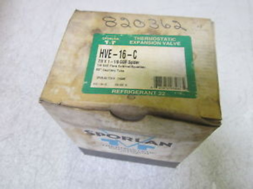 SPORLAN HVE-16-C THERMOSTATIC EXPANSION VALVE NEW IN A BOX