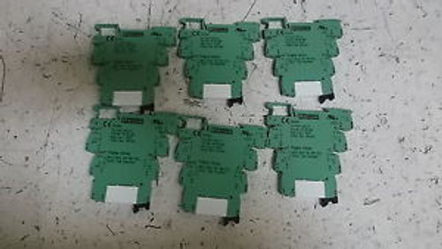 LOT OF 6 PHOENIX CONTACT PLC-BSC-12DC/21 TERMINAL BLOCK NEW OUT OF BOX