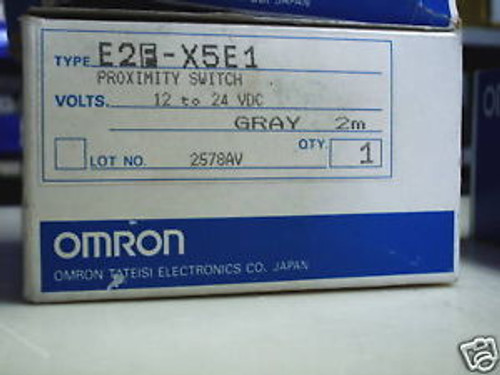 OMRON E2F-X5E1 PROXIMITY SWITCH NPN 12-24VDC 2M  NEW