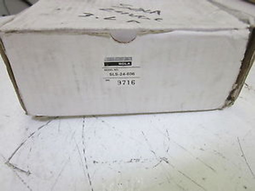 SOLA SLS-24-036 REGULATED POWER SUPPLY 3.6AMP 24VDC NEW IN A BOX