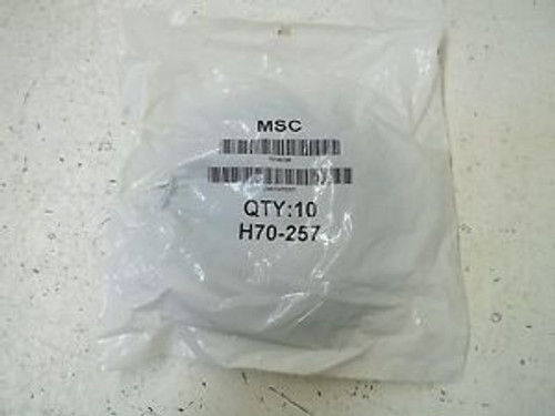 LOT OF 10 MSC H70-257 O-RING NEW IN A FACTORY BAG