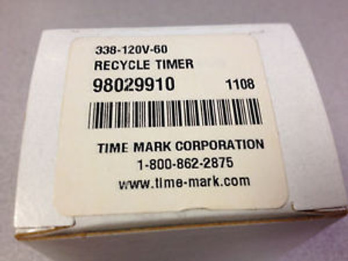 Time Mark 338-120V-60S  Recycle Timer 120VAC/DC 1-60S  8 pin NEW IN BOX