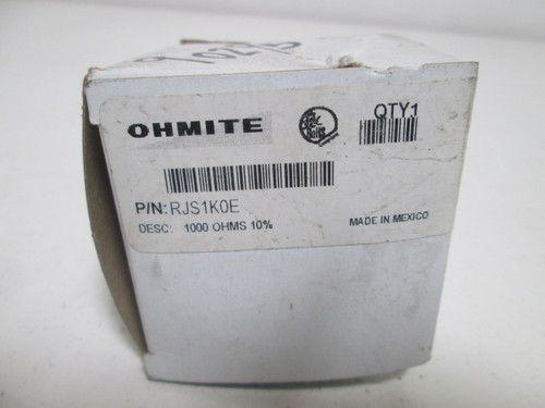 OHMITE RJS1K0E RHEOSTAT WIREWOUND NEW IN A BOX