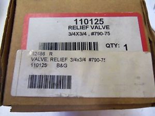BELL & GOSETT RELIEF VALVE 110125 NEW IN BOX