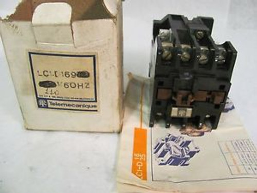 Telemecanique LC1-D169 Motor Contactor/Starter/Breaker 16 Amp 110v coil.