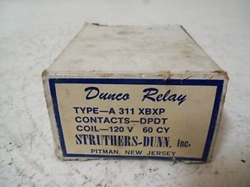 STRUTHERS-DUNN DUNCO A311XBXP RELAY NEW IN BOX
