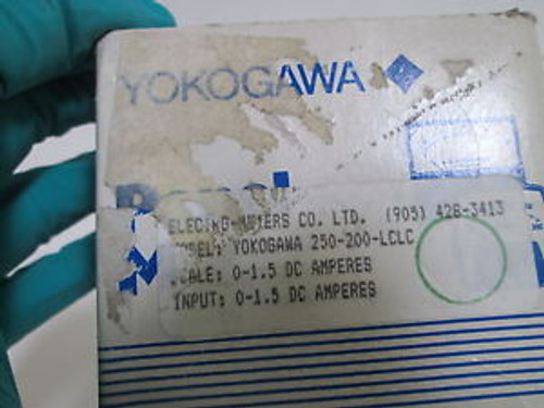YOKOGAWA 0-1.5A/DC METER 250-200-LCLC NEW IN BOX