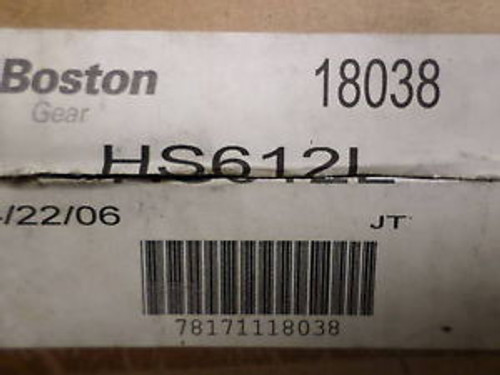 BOSTON GEAR HS612L NEW IN BOX