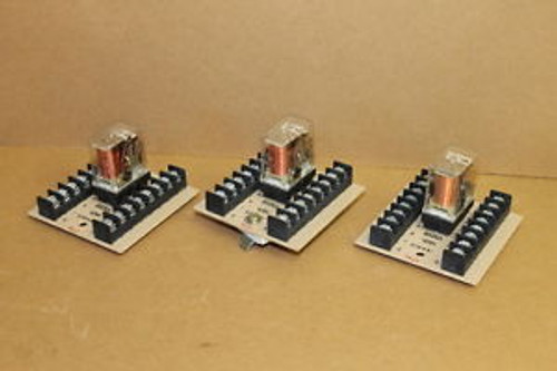 Power relay R10-E1P4-V700 24V 3A 4PDT w/27E461 socket Potter Unused Lot of 3