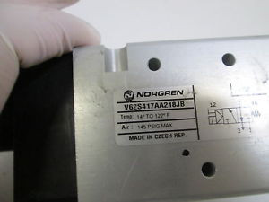 NORGREN VALVE V62S417AA218JB NEW OUT OF BOX