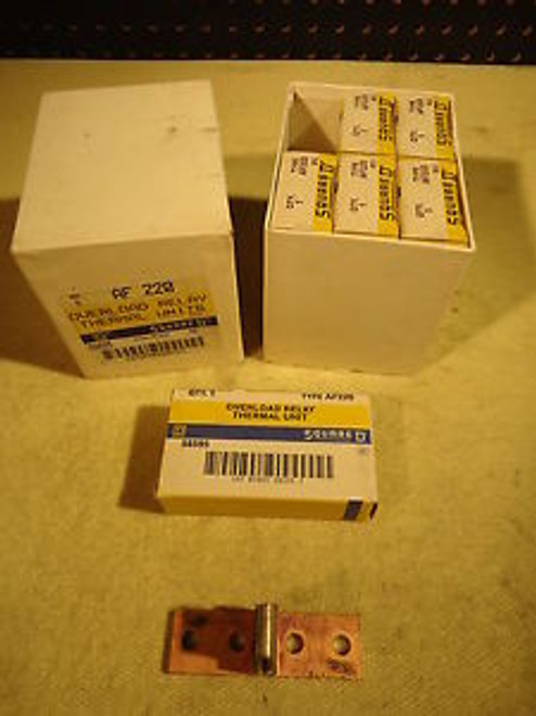 Square D AF-220 Overload Relay Thermal Unit Lot of 6 New