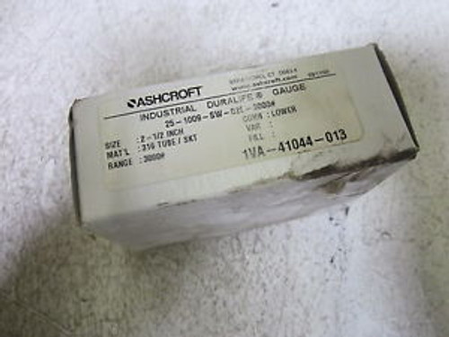 ASHCROFT 25-1009-SW-02L-3000 0-3000 PSI GAUGE NEW IN A BOX