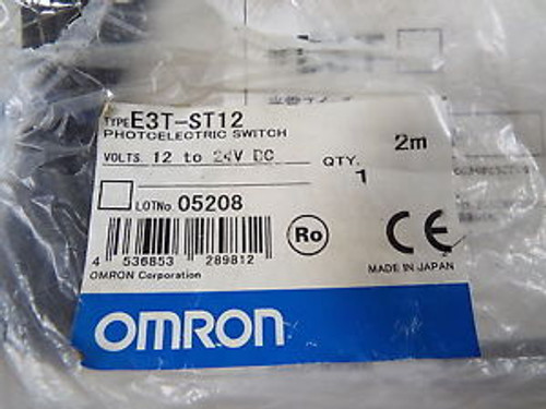 OMRON E3T-ST12 PHOTOELECTRIC SWITCH SENSOR E3TST12 New BAG HAS SHELFWARE