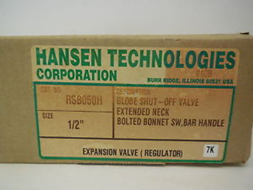 NEW HANSEN TECHNOLOGIES  RSB050H EXPANSION VALVE RSB050H