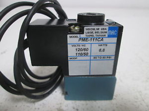 MAC PME-111CA SOLENOID VALVE NEW OUT OF BOX