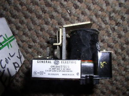 GENERAL ELECTRIC CR120E01024  RELAY 15 AMP 600 V New