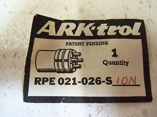 ARK-TROL PLUG CONNECTOR RPE-021-026-S10N NEW OUT OF BOX