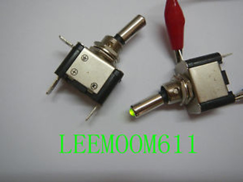 50,Car/Boat Light Green led 12V Toggle ON/OFF Switch,7G