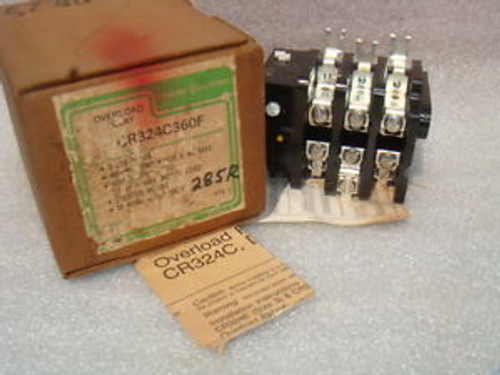 NEW GENERAL ELECTRIC OVERLOAD RELAY CR324C360F NEW IN BOX OBSOLETE