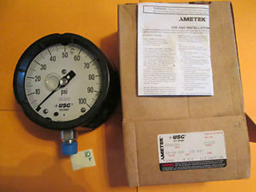 NEW IN BOX AMETEK USG 1981 PROCESS GUAGE 150025X 100 PSI 4 1/2 1/2 ANPT (W1)