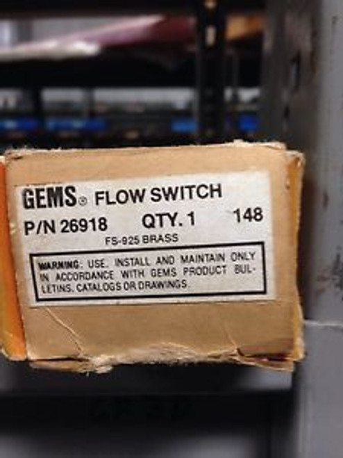 Gems 26918 FS-925 Flow Switch 120-240VAC NEW