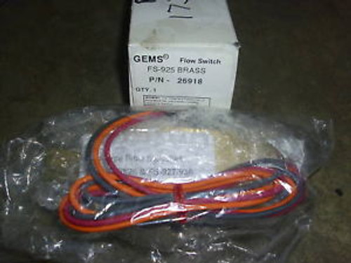 GEMS FS-925 BRASS FLOW SWITCH 26918 - New