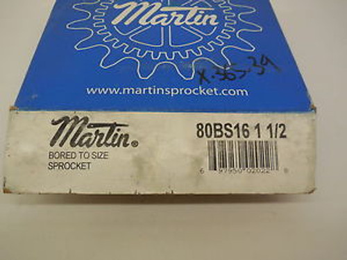 NEW MARTIN SPROCKET 80BS16 1 1/2  ROLLER SPROCKET 80BS16112