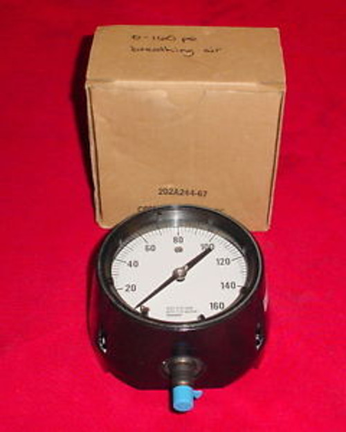 ASHCROFT Pressure Gauge AISI 316 Tube & Socket  4 1/2  0-160 psi 45-1279SS-02L