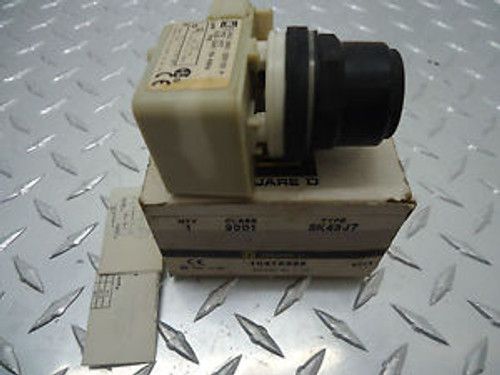 SQUARE D 9001-SK43J7 MAINTAINED 3 POSITION ILLUMINATED OPERATOR NEW
