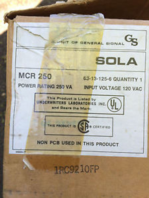 New Sola MCR250 Power Conditioner