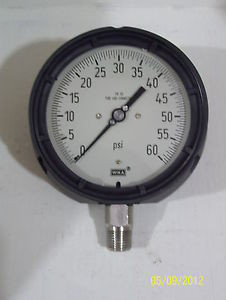 NEW 4.5 WIKA 60 PSI 1/2NPT LIQUID FILLED --accuracy checked before shipping ITL